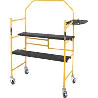 Jobsite Series 4' Safety Rail & Tool Shelf Scaffold Kit, Steel Frame, 49-1/2" D x 57-3/4" H PB Rental Co. Ltd.