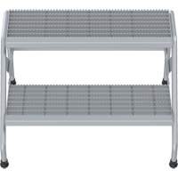 Escabeau en aluminium, 2 marche(s), 32-13/16" la x 24-9/16" lo x 20" h, Capacit&eacute; 500 lb PB Rental Co. Ltd.