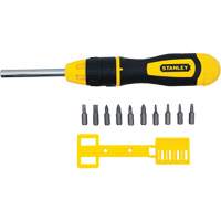 Multi-Bit Ratchet Screwdriver with 10 Bits, Cushion Grip Handle PB Rental Co. Ltd.