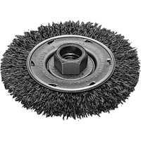 Disque m&eacute;tallique &agrave; fils torsad&eacute;s, Dia. 4", Fils 0,02", Arbre 5/8"-11, Acier inoxydable PB Rental Co. Ltd.