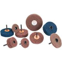 Standard Abrasives Buff & Blend Wheel, 3" Dia. x 1/4" W, 1/4" Arbor, Aluminum Oxide PB Rental Co. Ltd.