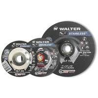 STAINLESS Grinding and Cutting Wheel, 4-1/2" x 1/4", 5/8"-11 Arbor, Type 28S, Aluminum Oxide, 13300 RPM PB Rental Co. Ltd.
