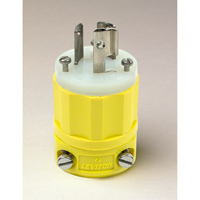 2-Pole 3-Wire Grounding Locking Plug, Nylon, 15 Amps, 250 V, L6-15P PB Rental Co. Ltd.