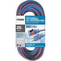 Arctic Blue TPE-Rubber Locking Extension Cord, All-Weather, SJEOW, 12/3 AWG, 15 A, 25' PB Rental Co. Ltd.
