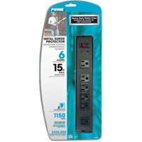 Protecteurs de surtension, 6 Prises, 1150 J, 1875 W, Cordon 15' PB Rental Co. Ltd.