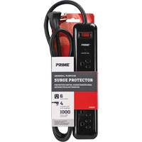 Protecteurs de surtension, 6 Prises, 1000 J, 1875, Cordon 4' PB Rental Co. Ltd.