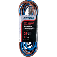 TPE-Rubber Extension Cord With Light Indicator, All-Weather, SJEOW, 14/3 AWG, 15 A, 25' PB Rental Co. Ltd.