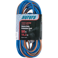TPE-Rubber Extension Cord With Light Indicator, All-Weather, SJEOW, 14/3 AWG, 15 A, 50' PB Rental Co. Ltd.