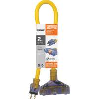 Generator Adaptors, Outdoor, STOW, 16/3 AWG, 20 A, 3 Outlet(s), 2' PB Rental Co. Ltd.