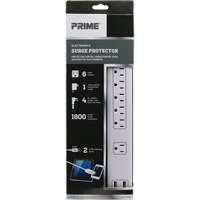 Limiteurs de surtension avec chargeur USB, 6 Prises, 1800 J, 1875 W, Cordon 4' PB Rental Co. Ltd.