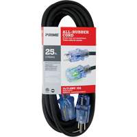 All-Rubber Extension Cord, Outdoor, SJOOW, 14/3 AWG, 15 A, 25' PB Rental Co. Ltd.