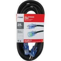 All-Rubber Extension Cord, Outdoor, SJOOW, 12/3 AWG, 15 A, 25' PB Rental Co. Ltd.