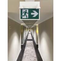 Running Man Sign with Security Lights, LED, Battery Operated/Hardwired, 12-1/10" L x 11" W, Pictogram PB Rental Co. Ltd.