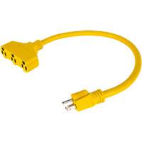 Extension Power Adapter, Outdoor, STOW, 12/3 AWG, 15 A, 3 Outlet(s), 2' PB Rental Co. Ltd.