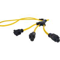 W-Style Power Adapter, Outdoor, STOW, 12/3 AWG, 15 A, 3 Outlet(s), 2' PB Rental Co. Ltd.