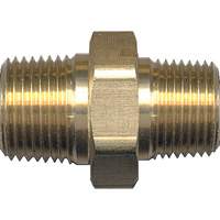Reducing Hex Nipple, Brass, 1/4" x 1/8", NPT x NPT PB Rental Co. Ltd.