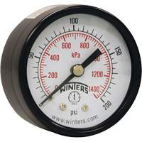 Manom&egrave;tre &eacute;conomique,  2", 0 - 200 psi, Fixation arri&egrave;re, Analogique PB Rental Co. Ltd.